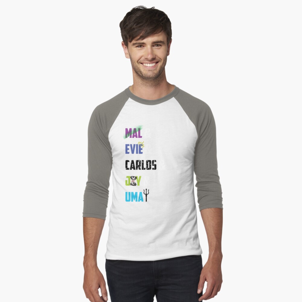Vista previa del artículo con la obra «Camiseta ¾ estilo béisbol», diseñado y vendido por worksbykeola.