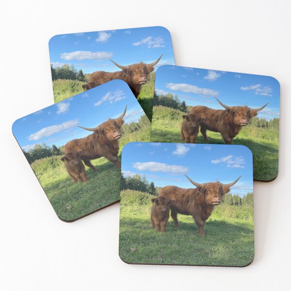 Artikelvorschau, Scottish Highland Cattle Calf and Heifer 4068 entworfen und verkauft von SaarelaHighland.