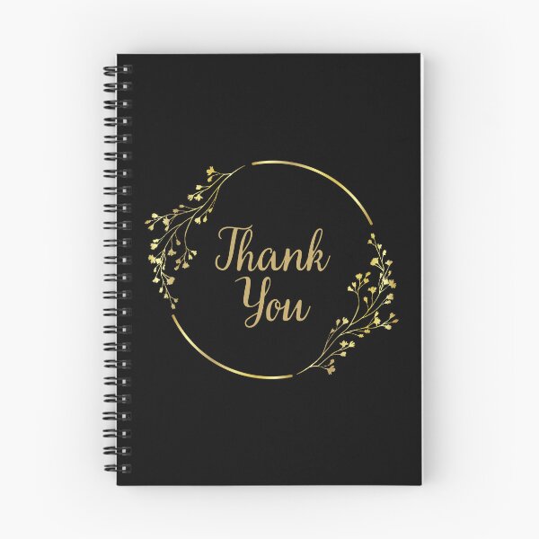 Item preview, Thank You with Flower - Black designed and sold by LD-LailaDesign.