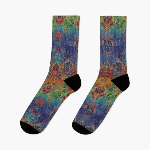 Item preview, Fantasy pattern in rainbow colors 2- Art Nouveau quote - colorful photo design designed and sold by kikidu21.