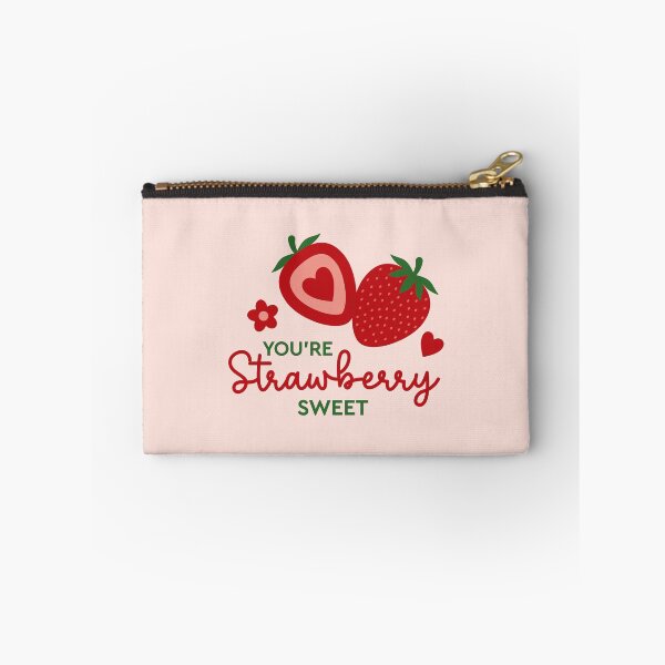 Item preview, You're Strawberry Sweet | Red, Green and Pink Background designed and sold by Creative Wolf Design.
