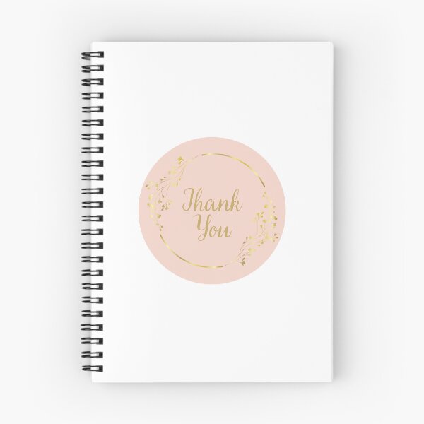 Item preview, Thank You with Gold Flower - Pink designed and sold by LD-LailaDesign.