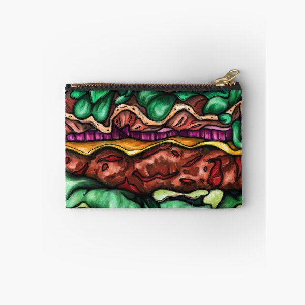 Item preview, Colorful hamburger painting, fast-food pop art designed and sold by NadiaChevrel.