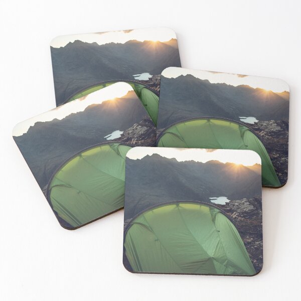Item preview, Wild Camping in the Cuillin Mountains on the Isle of Skye at Sunset, Scotland designed and sold by BackpackTravel.