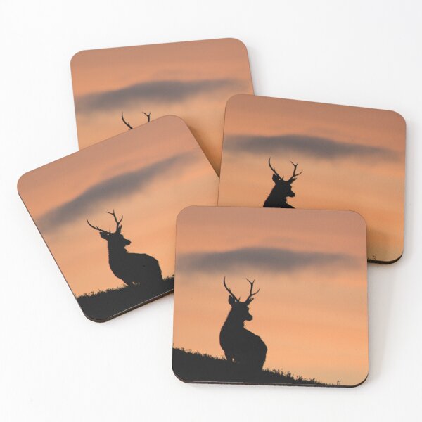 Item preview, Sunrise Stag Silhouette designed and sold by Macrae images.