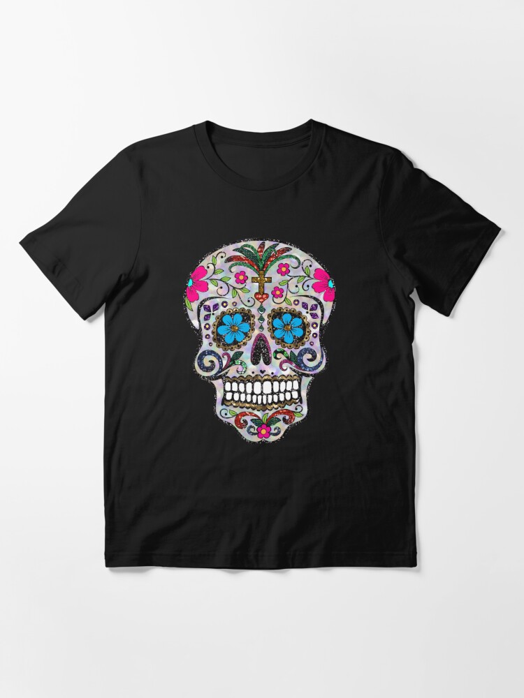 sequin skull t shirt