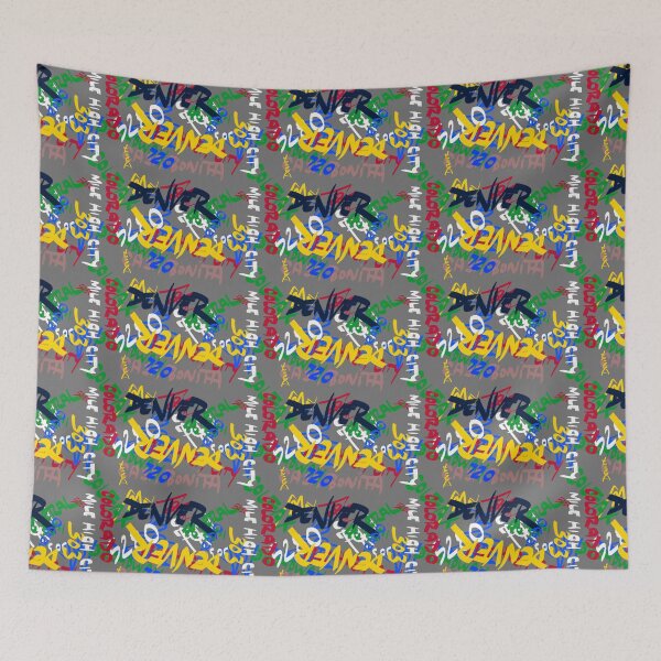 Item preview, Denver Colorado Urban Lettering Pattern designed and sold by that5280lady.