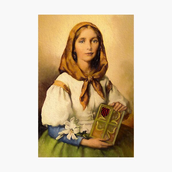 Saint Dymphna Photographic Print