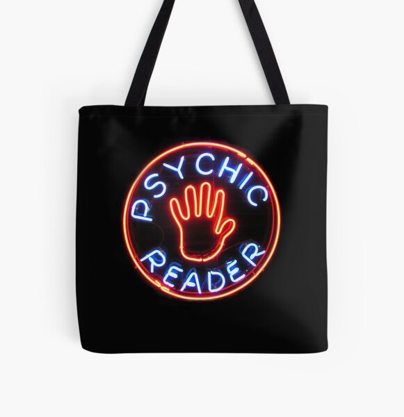 Psychic Reader // Neon City Lights All Over Print Tote Bag