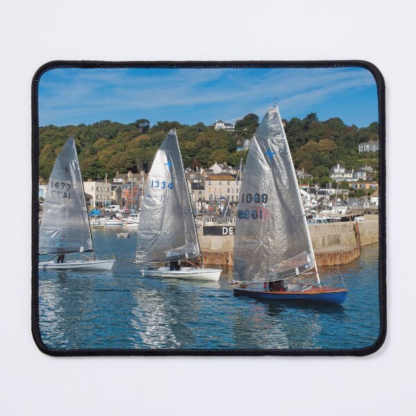 Item preview, Sailing Dinghies Leaving Lyme Regis Harbour designed and sold by Dorset Girl.