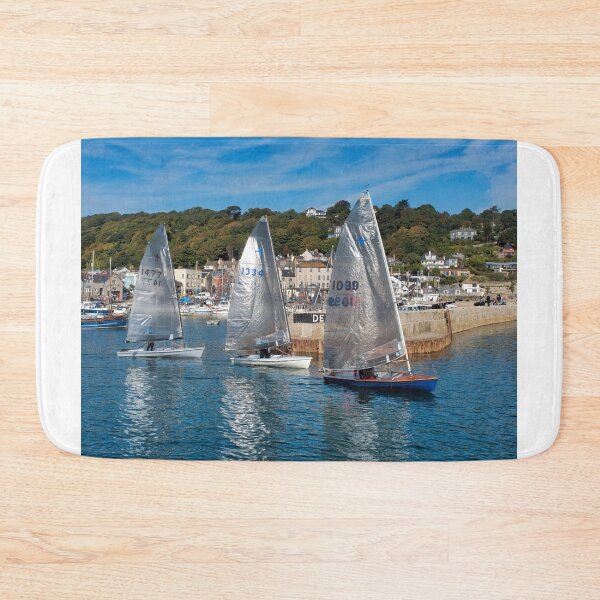 Item preview, Sailing Dinghies Leaving Lyme Regis Harbour designed and sold by Dorset Girl.
