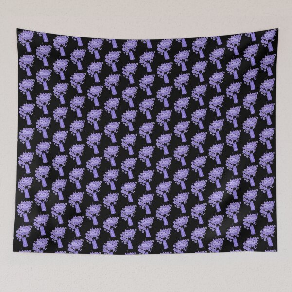 Item preview, Japanese wind chimes cat with purple sakura cherry blossom flower designed and sold by House-Of-Anala.