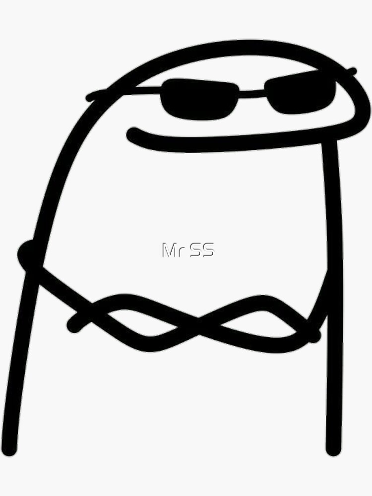 Funny stickman with sunglasses | Sticker