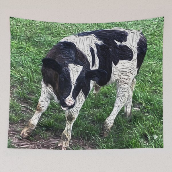 Item preview, Cute Highland Cow on the Grass designed and sold by Psycheek.