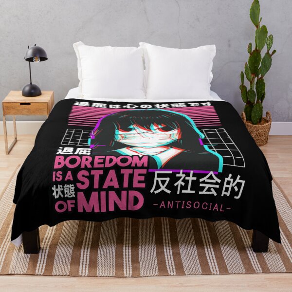 Item preview, Antisocial Japanese Girl Anime Waifu Otaku Vaporwave Aesthetic designed and sold by MrEddie10.