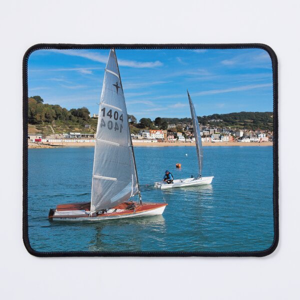 Item preview, Sailing Dinghies Leaving Lyme Regis Harbour designed and sold by Dorset Girl.