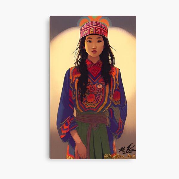 Item preview, Hmong Girl in Traditional dress designed and sold by AhhDru.
