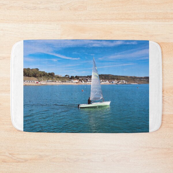 Item preview, Sailing Dinghies Leaving Lyme Regis Harbour designed and sold by Dorset Girl.