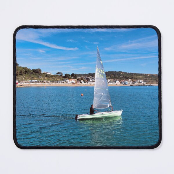 Item preview, Sailing Dinghies Leaving Lyme Regis Harbour designed and sold by Dorset Girl.