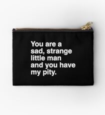 Pity White Zipper Pouch