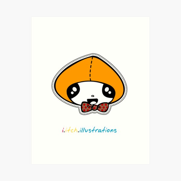Mini Cuties with a bow Art Print