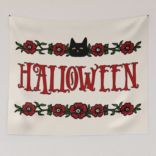 Item preview, Black Cat, Halloween designed and sold by i-cottagedesign.