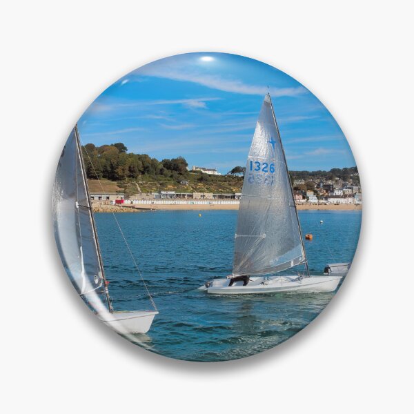 Item preview, Sailing Dinghies Leaving Lyme Regis Harbour designed and sold by Dorset Girl.