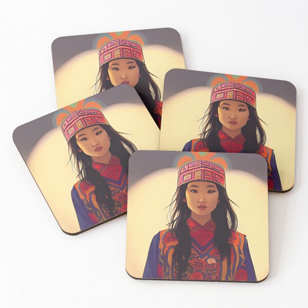 Item preview, Hmong Girl in Traditional dress designed and sold by AhhDru.