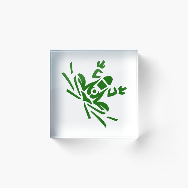 Item preview, Rana / sapo verde oscuro - Diseño abstracto, Diseño tribal - Tinta verde oscuro designed and sold by SfidaDesigns.