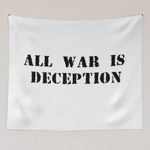Item preview, All WAR IS DECEPTION designed and sold by Alice Monber’s LETTERING.