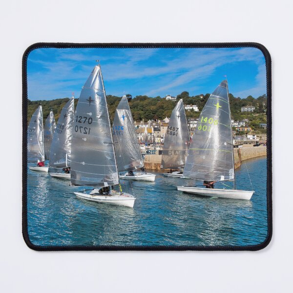 Item preview, Sailing Dinghies Leaving Lyme Regis Harbour designed and sold by Dorset Girl.