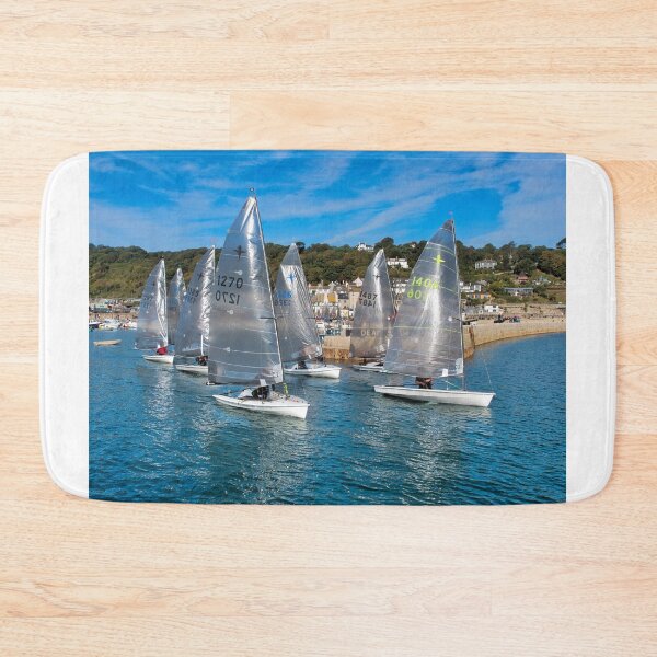 Item preview, Sailing Dinghies Leaving Lyme Regis Harbour designed and sold by Dorset Girl.