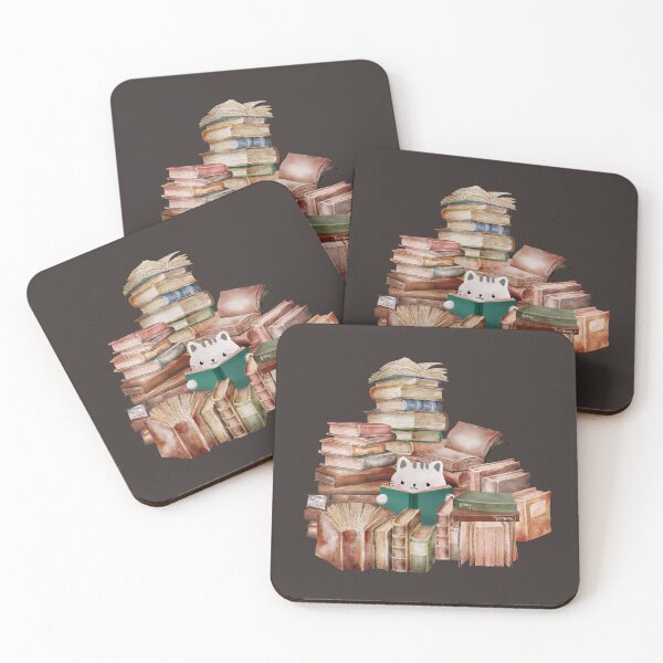 Item preview, Library cats - Find me at the library autumn bookworm designed and sold by SodaPUNCH.