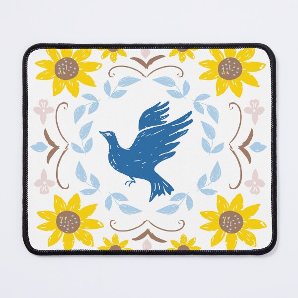 Item preview, Ukrainian army symbols dove in sunflowers designed and sold by Rub14ekArts.