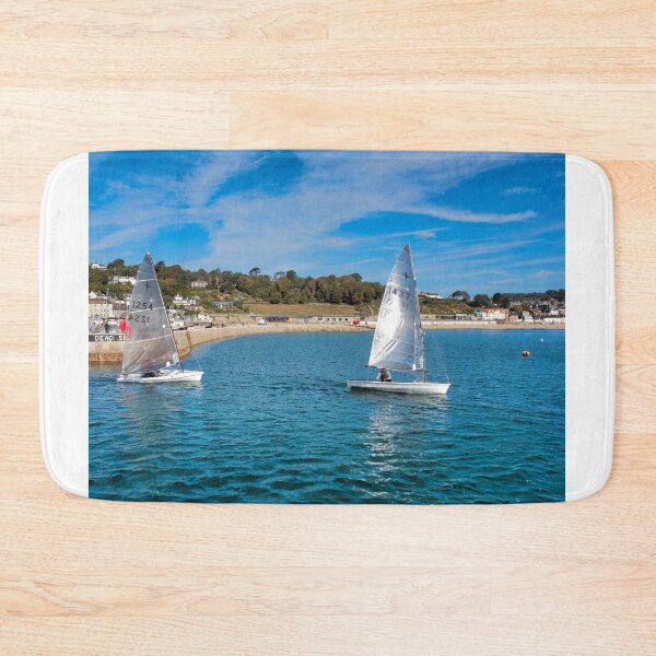 Item preview, Sailing Dinghies Leaving Lyme Regis Harbour designed and sold by Dorset Girl.
