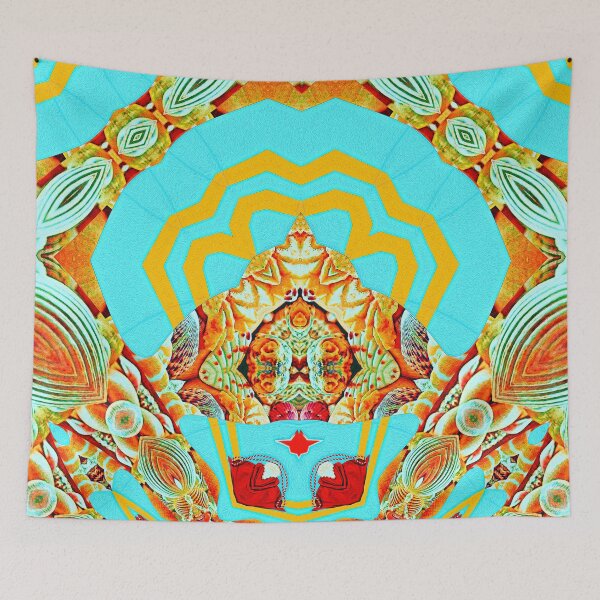 Item preview, HARMONIOUS COCKTAIL OF ARUBA SHELLFISH - UNFORGETTABLE ARUBA CHRISTMAS SOUVENIRS - ARUBAN PARADISE ISLAND ABSTRACT GEOMETRIC PAINTING - ARUBAN ABSTRACT FLAG INSPIRATION - ARUBA ONE HAPPY ISLAND. designed and sold by Ralek.