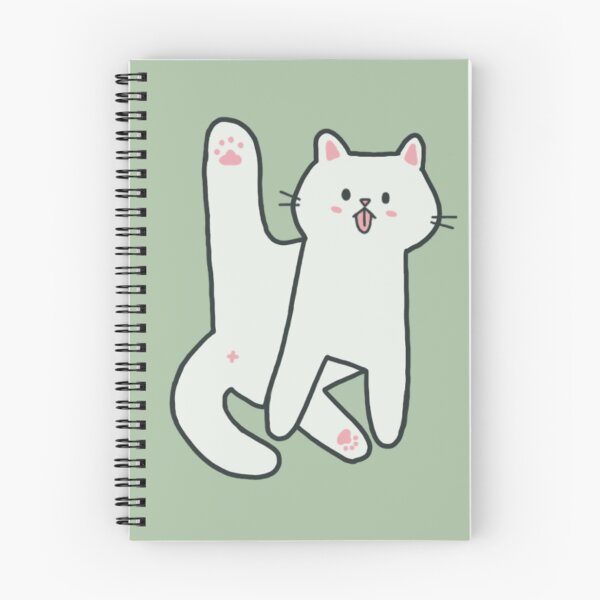 Item preview, White Cat Licking Butt designed and sold by waddleworks.