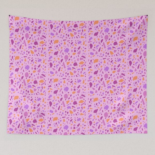 Item preview, Terrazzo pink and orange designed and sold by HappyDayDoodles.