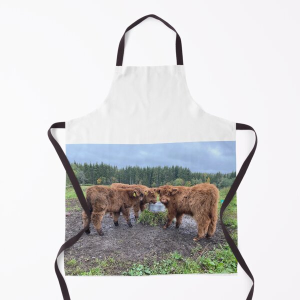 Aperçu de l'œuvre Scottish Highland Cattle Calves 4101 créée et vendue par SaarelaHighland.