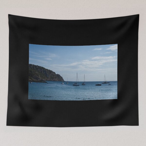 Item preview, Sea in Mallorca with boats designed and sold by Montrepeneuer.