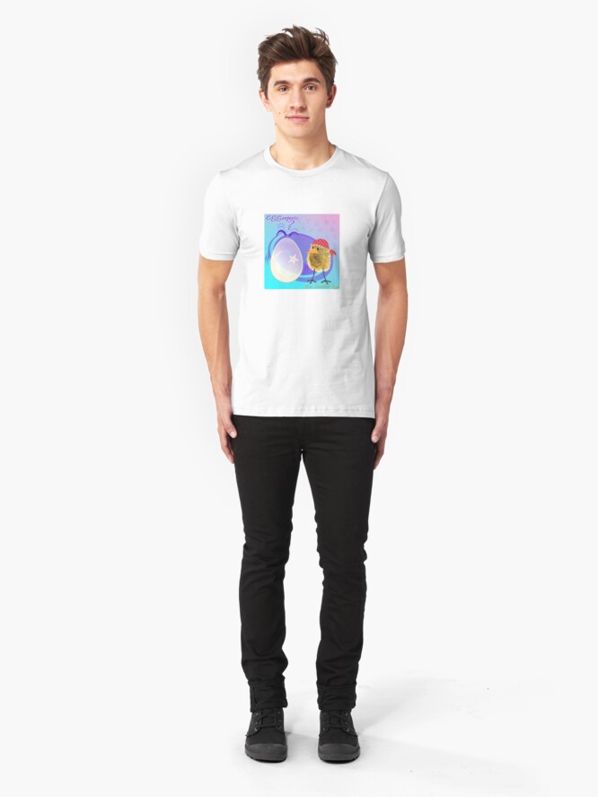 Alternate view of Two Scrambled Eggs - EGGsoteric Slim Fit T-Shirt