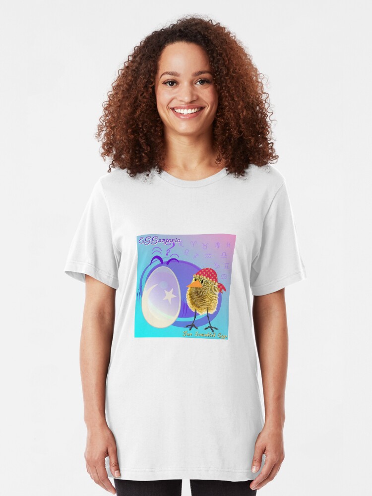 Alternate view of Two Scrambled Eggs - EGGsoteric Slim Fit T-Shirt