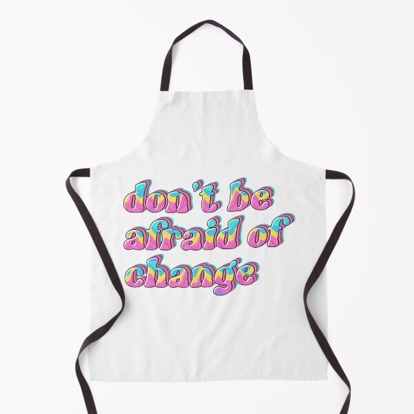 Item preview, Don't be afraid of change motivational quote designed and sold by Emotionville.
