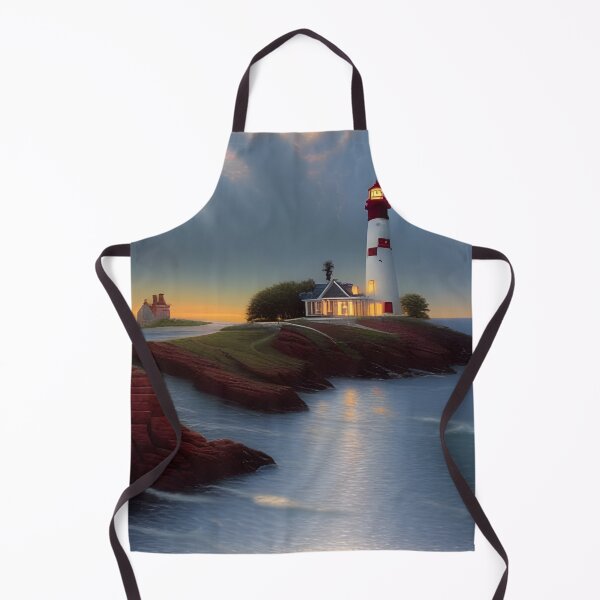 Item preview, Lighthouse Island on a Calm Sea at Dusk designed and sold by Caregiverology.