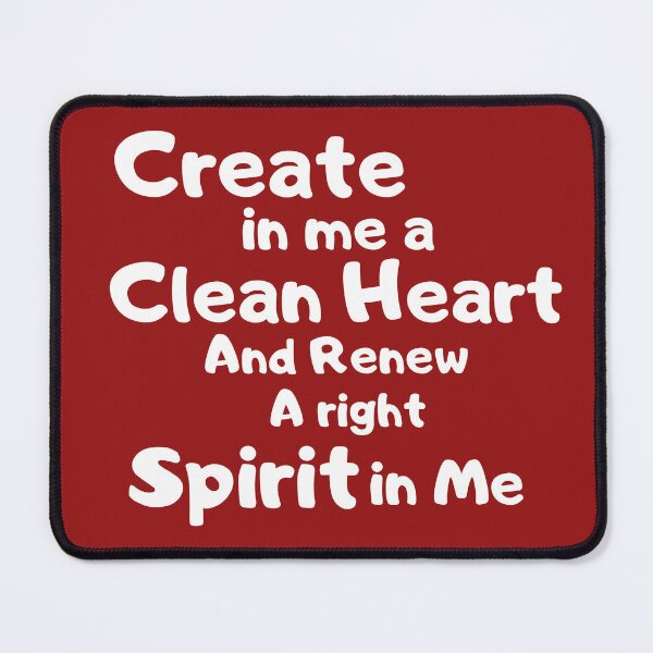 Item preview, Create in me a Clean Heart designed and sold by Tripp Art Studio.