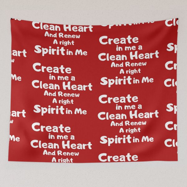 Item preview,  Create in me a Clean Heart designed and sold by Tripp Art Studio.
