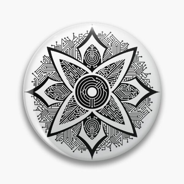 Item preview, Circuitry Mandala (Black) designed and sold by TheRandomFactor.