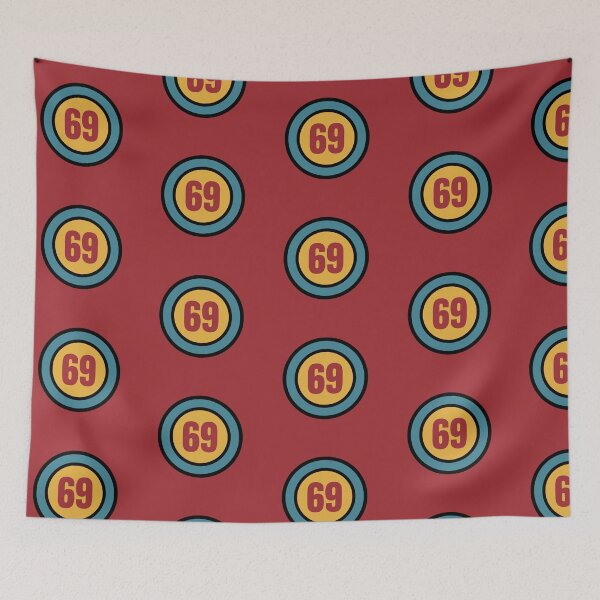 Item preview, The Number 69 - sixty nine - sixty ninth - 69th designed and sold by SirenSeventyOne.