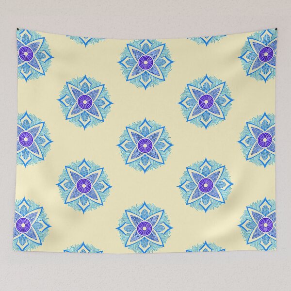 Item preview, Circuitry Mandala (Blues) designed and sold by TheRandomFactor.