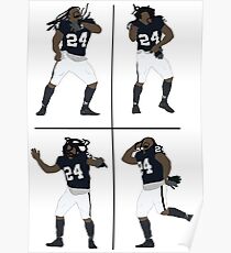 Marshawn Lynch Dancing Poster